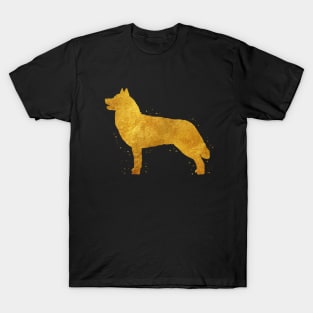 Siberian Husky golden art T-Shirt